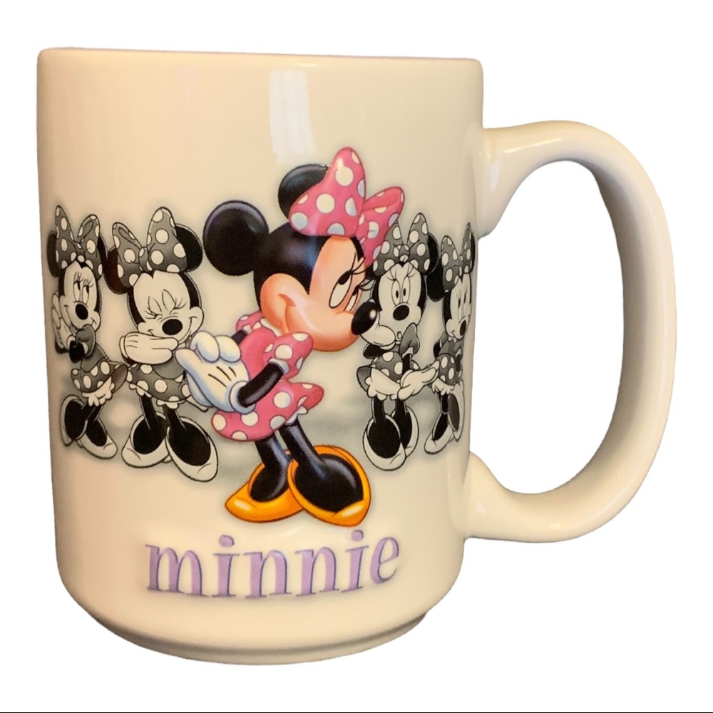Vintage Disney Minnie Mouse Walt Disney World Embossed 3D Mug